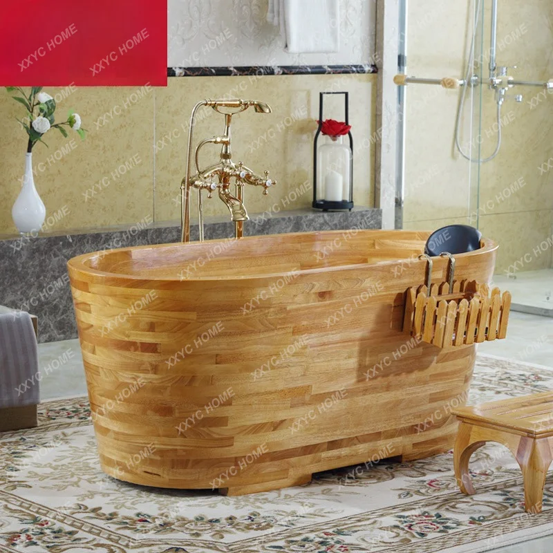 Beauty salon Rubber wooden bucket Adult bath bucket Household solid wood bathtub Wooden
Beauty salon Rubber wooden bucket Adult bath bucket Household solid wood bathtub Wooden