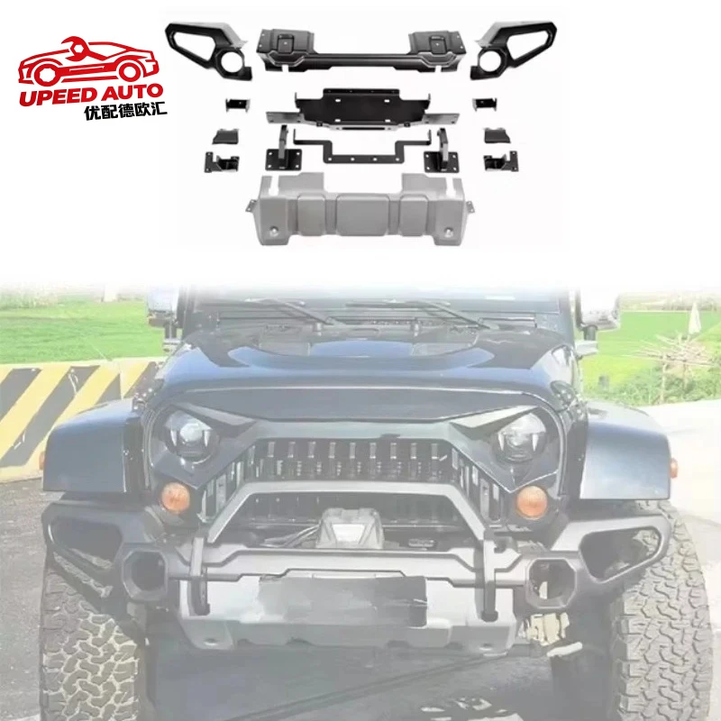Suitable for 4x4 Steel Front RR Bumper Upgrade Jeep Wrangler JK 2007-2017 Car Offroad Accessories
Suitable for 4x4 Steel Front RR Bumper Upgrade Jeep Wrangler JK 2007-2017 Car Offroad Accessories