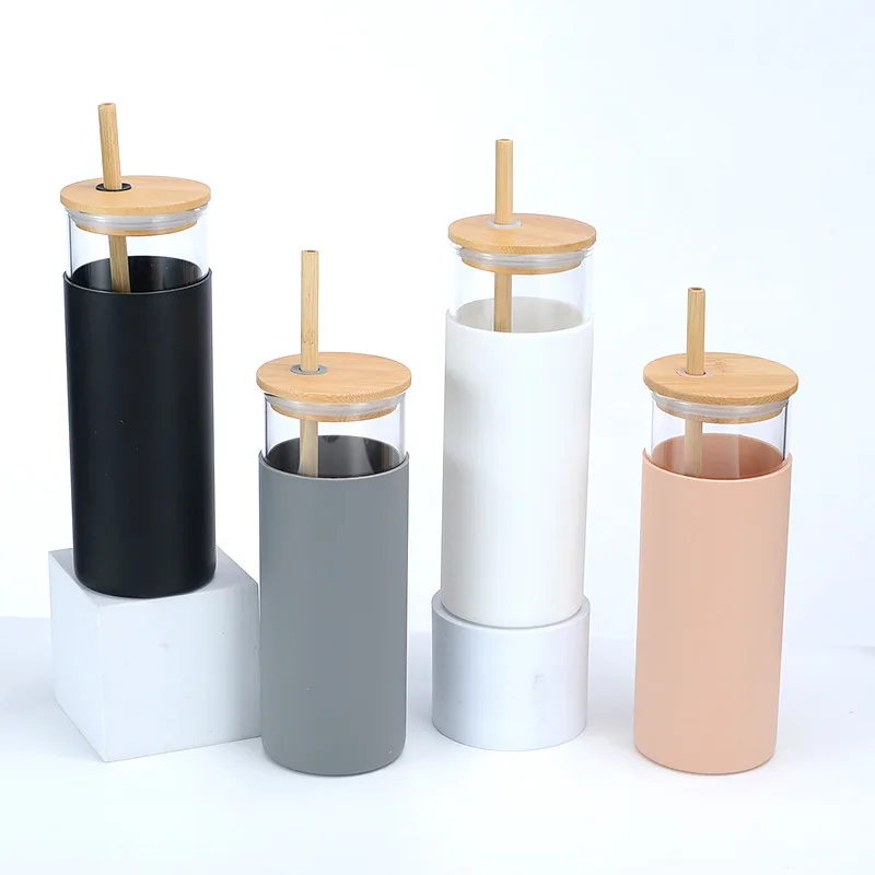 Wholesale 16oz 500ml Glass Borosilicate Glass Tumbler With Silicone Protective Sleeve BPA Free Bamboo Lid
Wholesale 16oz 500ml Glass Borosilicate Glass Tumbler With Silicone Protective Sleeve BPA Free Bamboo Lid
