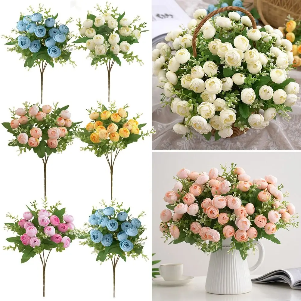 15 Heads Tea Rose Artificial Flower Multicolor Green Leaves Simulation Rose Flower Floral Arrangement Photo Props Faux Flower
15 Heads Tea Rose Artificial Flower Multicolor Green Leaves Simulation Rose Flower Floral Arrangement Photo Props Faux Flower
