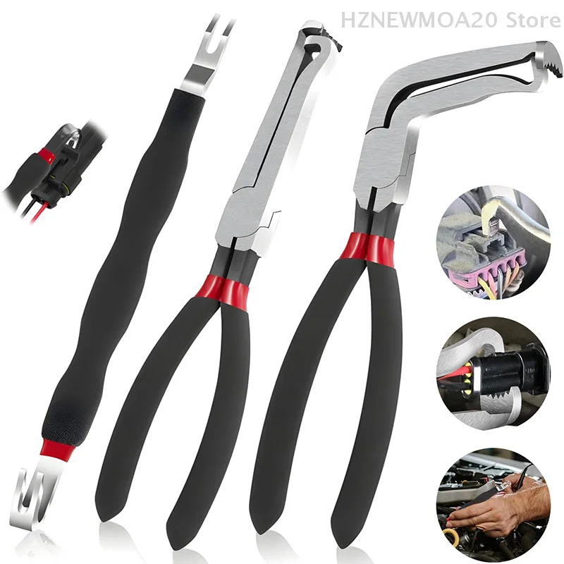 8" 60-Degree Electrical Disconnect Pliers For Automotive Connectors & Sensors - Angled Wire Plug Removal Tool
8" 60-Degree Electrical Disconnect Pliers For Automotive Connectors & Sensors - Angled Wire Plug Removal Tool