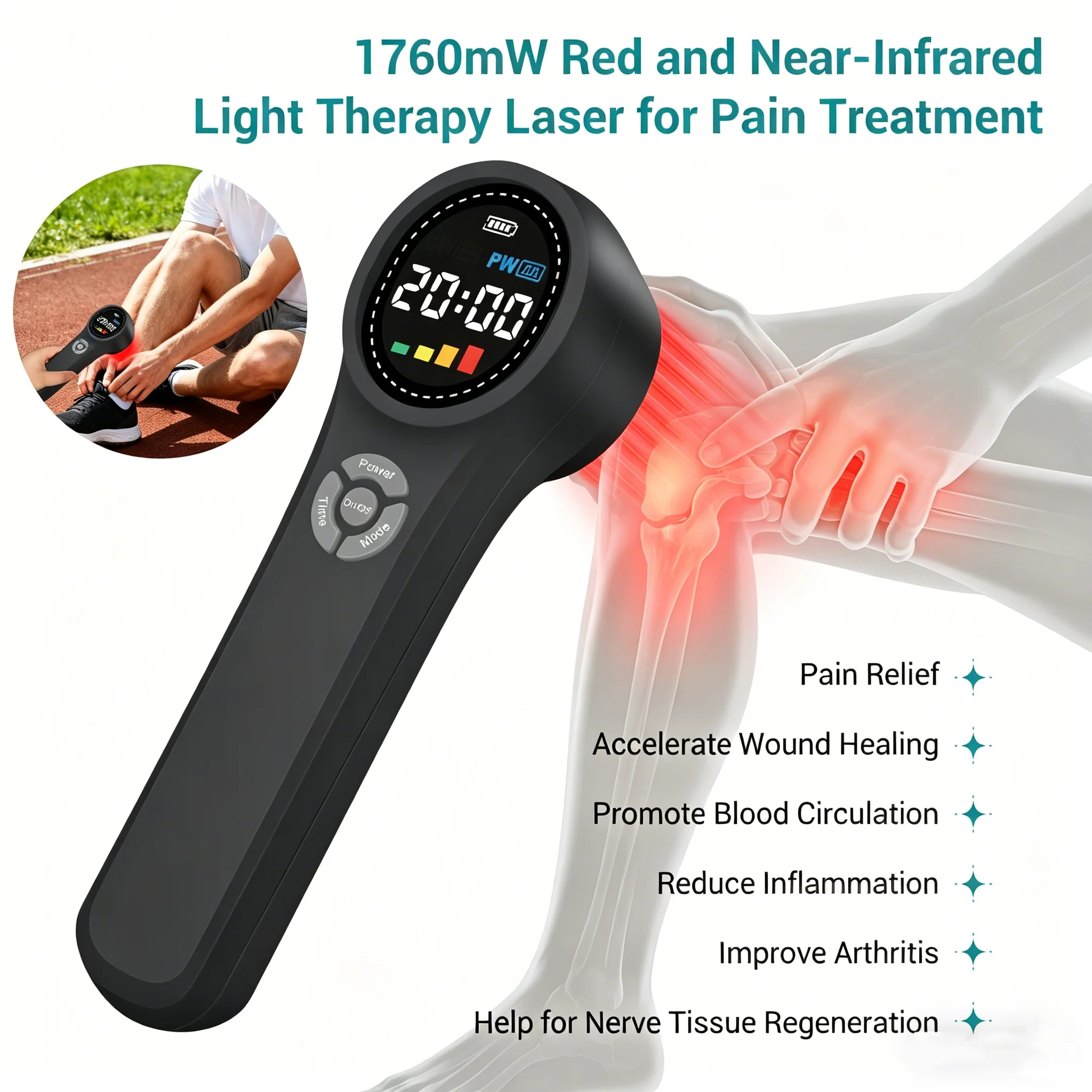 ZJZK 1760MW Soft Cold Red Light Therapy Paard Portable Terapeutico Device Home Physiotherapy Health Care for Dogs
ZJZK 1760MW Soft Cold Red Light Therapy Paard Portable Terapeutico Device Home Physiotherapy Health Care for Dogs