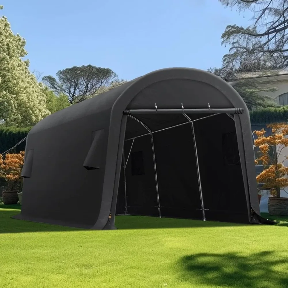 10x15 Ft Carport with Steel Metal Round Roof,Anti-Snow Portable Garage Carport with 2 Roll Up Doors & Vents,Carport
10x15 Ft Carport with Steel Metal Round Roof,Anti-Snow Portable Garage Carport with 2 Roll Up Doors & Vents,Carport