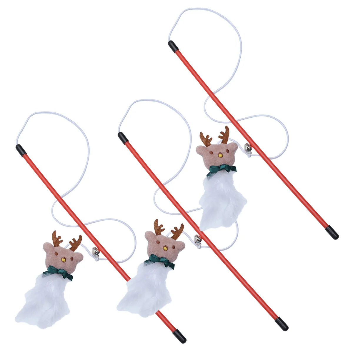 3Pcs Christmas Deer Cat Tease Sticks Funny Interactive Pet Training Wands Enhance Bonding Improve Fitness
3Pcs Christmas Deer Cat Tease Sticks Funny Interactive Pet Training Wands Enhance Bonding Improve Fitness
