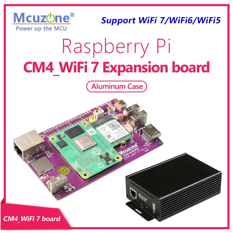 CM4_WiFi7 Expansion board,Raspberry Pi Compute Module 4, BE200,Intel AX200 AX210 PCIe M.2 E-Key, driver free of Ubuntu
CM4_WiFi7 Expansion board,Raspberry Pi Compute Module 4, BE200,Intel AX200 AX210 PCIe M.2 E-Key, driver free of Ubuntu