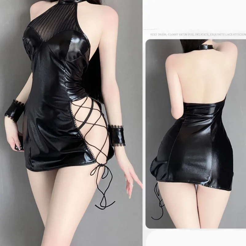 Babydolls Hot Sexy lingerie Tight fitting leather jacket with a small chest and a large SM Underwear women sexy sexy shopp woman
Babydolls Hot Sexy lingerie Tight fitting leather jacket with a small chest and a large SM Underwear women sexy sexy shopp woman