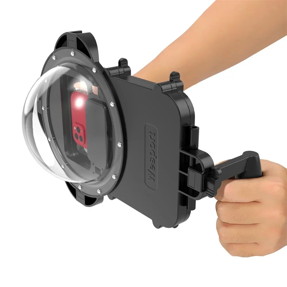 Smartphone Dive Housing Case Handle Grip HD Light Transmission Filter 3M Waterproof Underwater for Dome 4.5-7.0" Mobile Phone
Smartphone Dive Housing Case Handle Grip HD Light Transmission Filter 3M Waterproof Underwater for Dome 4.5-7.0" Mobile Phone