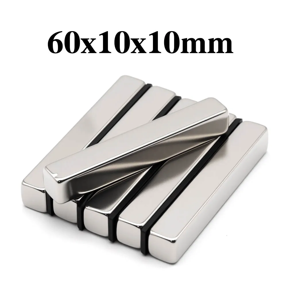 60x10x10mm Super Powerful Block Magnet Neodymium Magnet NdfeB N35 Strong Permanent Magnetic imanes Refrigerator Magnet
60x10x10mm Super Powerful Block Magnet Neodymium Magnet NdfeB N35 Strong Permanent Magnetic imanes Refrigerator Magnet