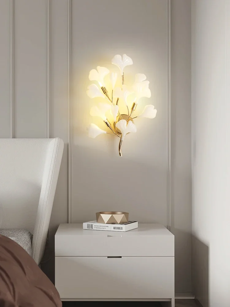 Modern wall lamp ceramic golden ginkgo biloba decorating lamp wall lamp hotel TV setting the kitchen island bedside
Modern wall lamp ceramic golden ginkgo biloba decorating lamp wall lamp hotel TV setting the kitchen island bedside