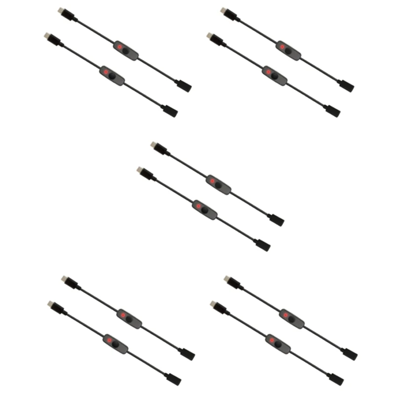 Power Switch USB Type C With Indicator Light Male To Female USB-C Extension Cable Switch For Raspberry Pi 4B 10 Pcs
Power Switch USB Type C With Indicator Light Male To Female USB-C Extension Cable Switch For Raspberry Pi 4B 10 Pcs
