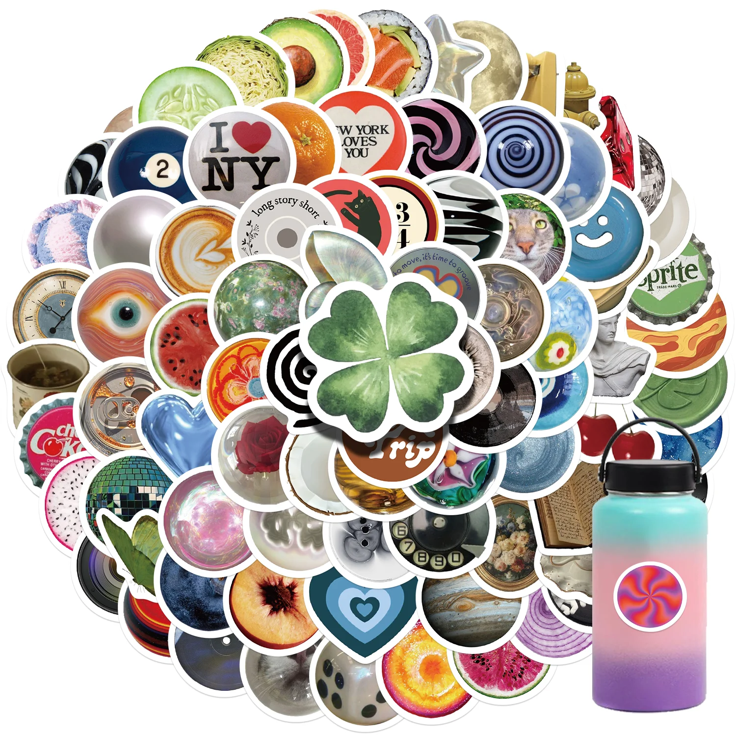 100PCS Vintage Glass Eyes Beads Vinyl Waterproof Funny Stickers for Water Bottle Laptop Skateboard Scrapbook Luggage Kids Toy
100PCS Vintage Glass Eyes Beads Vinyl Waterproof Funny Stickers for Water Bottle Laptop Skateboard Scrapbook Luggage Kids Toy