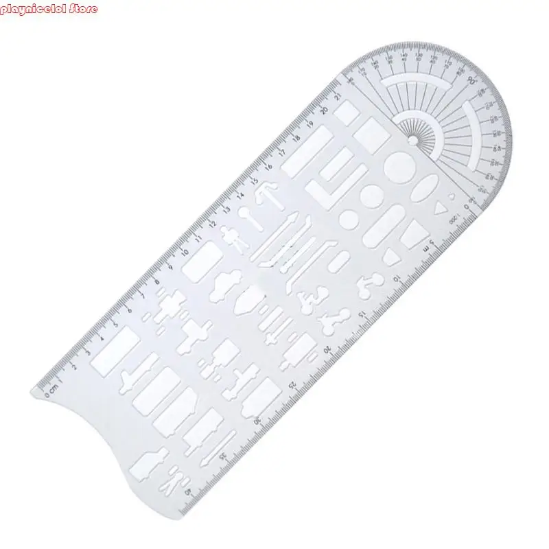 E8BA Multifunctional Geometric Stencils Drawing Accident Scene Templates with Measuring Ruler Geometric Drawing Templates
E8BA Multifunctional Geometric Stencils Drawing Accident Scene Templates with Measuring Ruler Geometric Drawing Templates