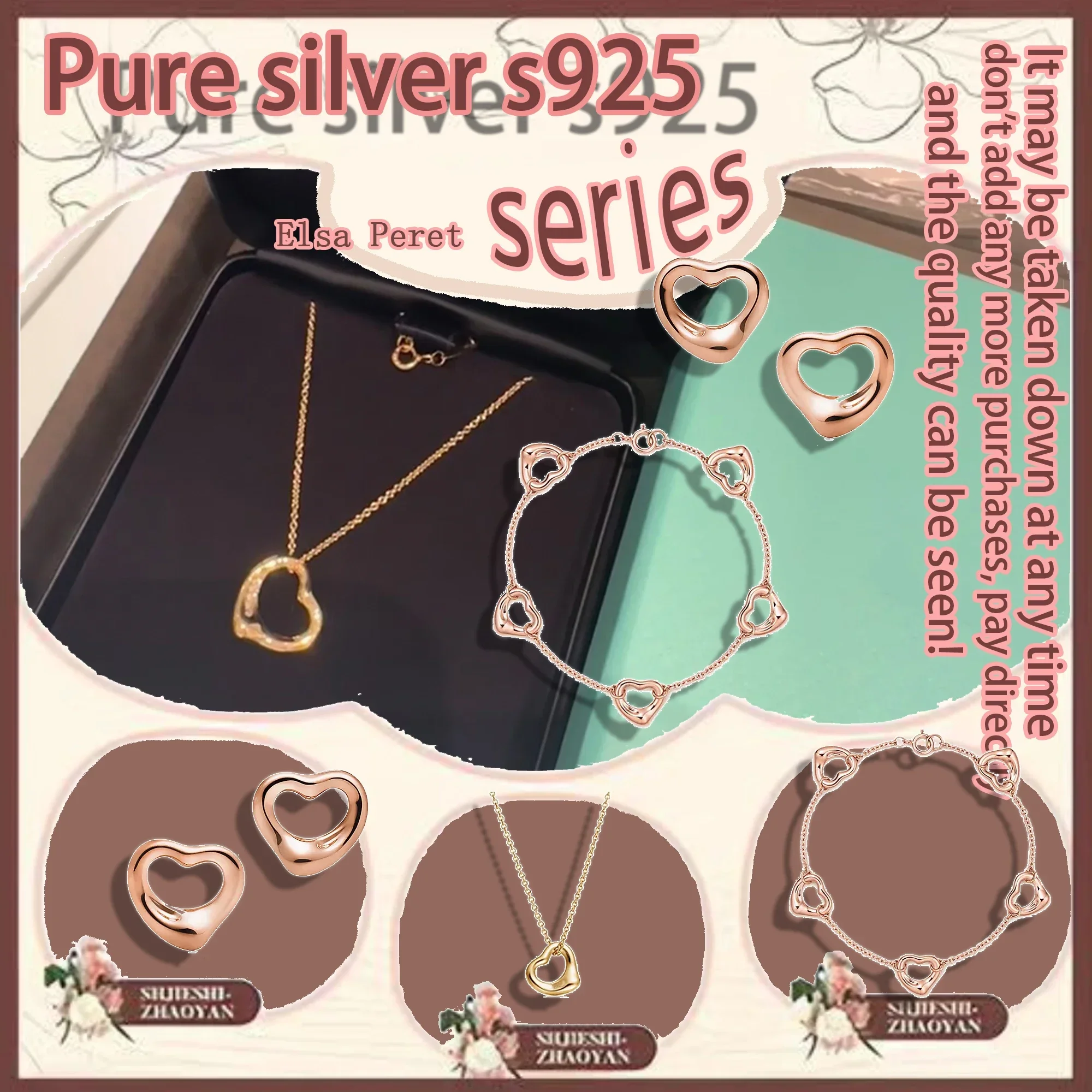 Pure silver s925 jewelry set Elsa Peret series love light luxury high-end versatile temperament irregular elegant woman
Pure silver s925 jewelry set Elsa Peret series love light luxury high-end versatile temperament irregular elegant woman