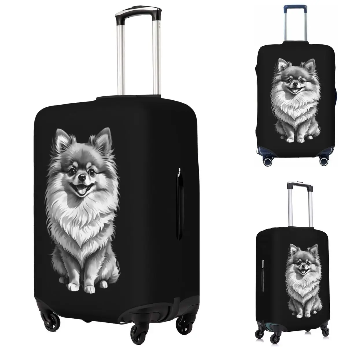 Retro Pomeranian Funny Pomeranian Mom Pompom Dog Suitcase Cover Protection Elastic Trip Luggage Protector Covers for 18-32 Inch
Retro Pomeranian Funny Pomeranian Mom Pompom Dog Suitcase Cover Protection Elastic Trip Luggage Protector Covers for 18-32 Inch