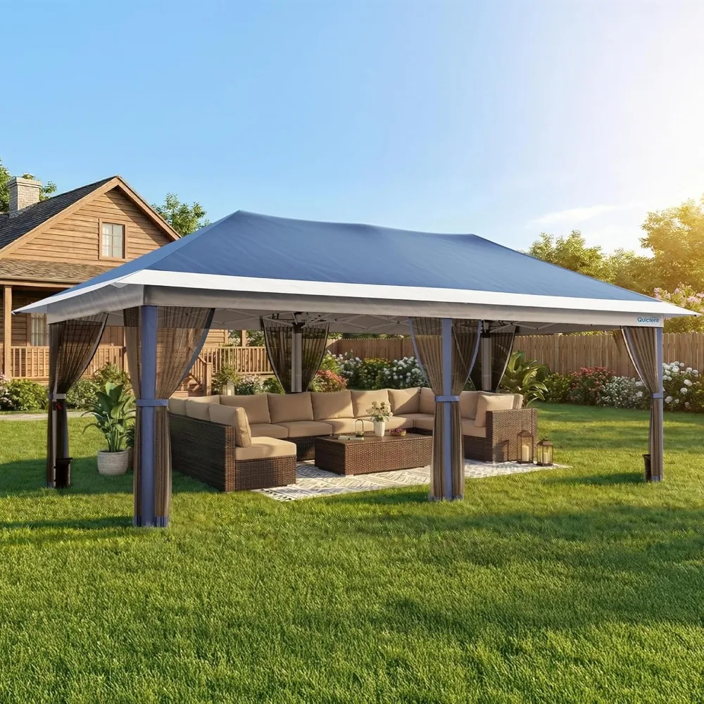 10'x20' Pop up Gazebo Canopy Tent, One Person Set up Portable Instant Folding Shelter, Outdoor Canopy Tent, Customized
10'x20' Pop up Gazebo Canopy Tent, One Person Set up Portable Instant Folding Shelter, Outdoor Canopy Tent, Customized