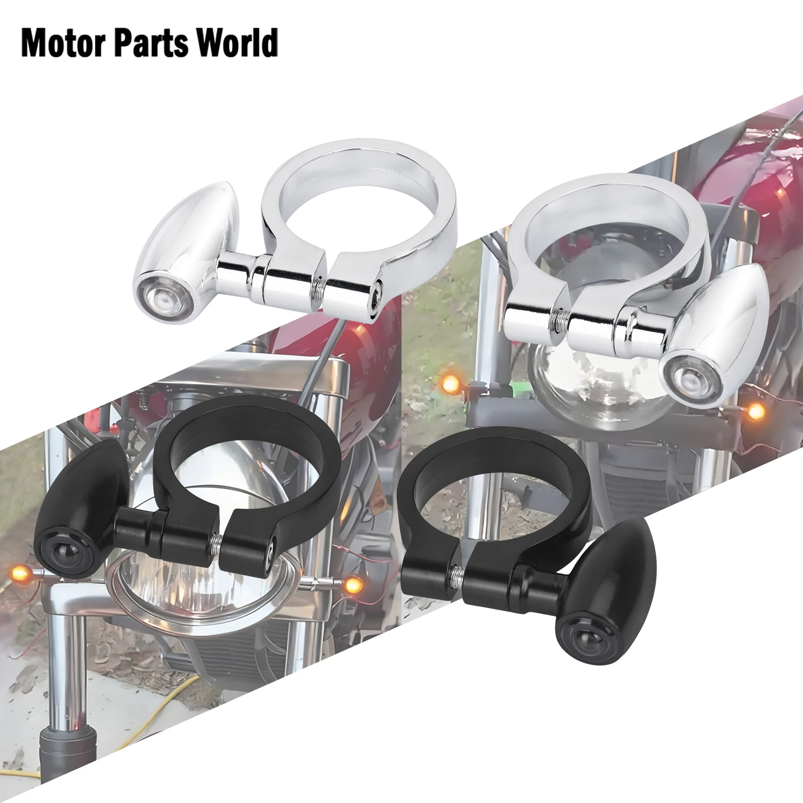 Motorcycle Universal Front Fork Tubes LED Turn Signal Light Amber Blinker Indicator Lamp W/Mounting Bracket For Harley For BMW
Motorcycle Universal Front Fork Tubes LED Turn Signal Light Amber Blinker Indicator Lamp W/Mounting Bracket For Harley For BMW