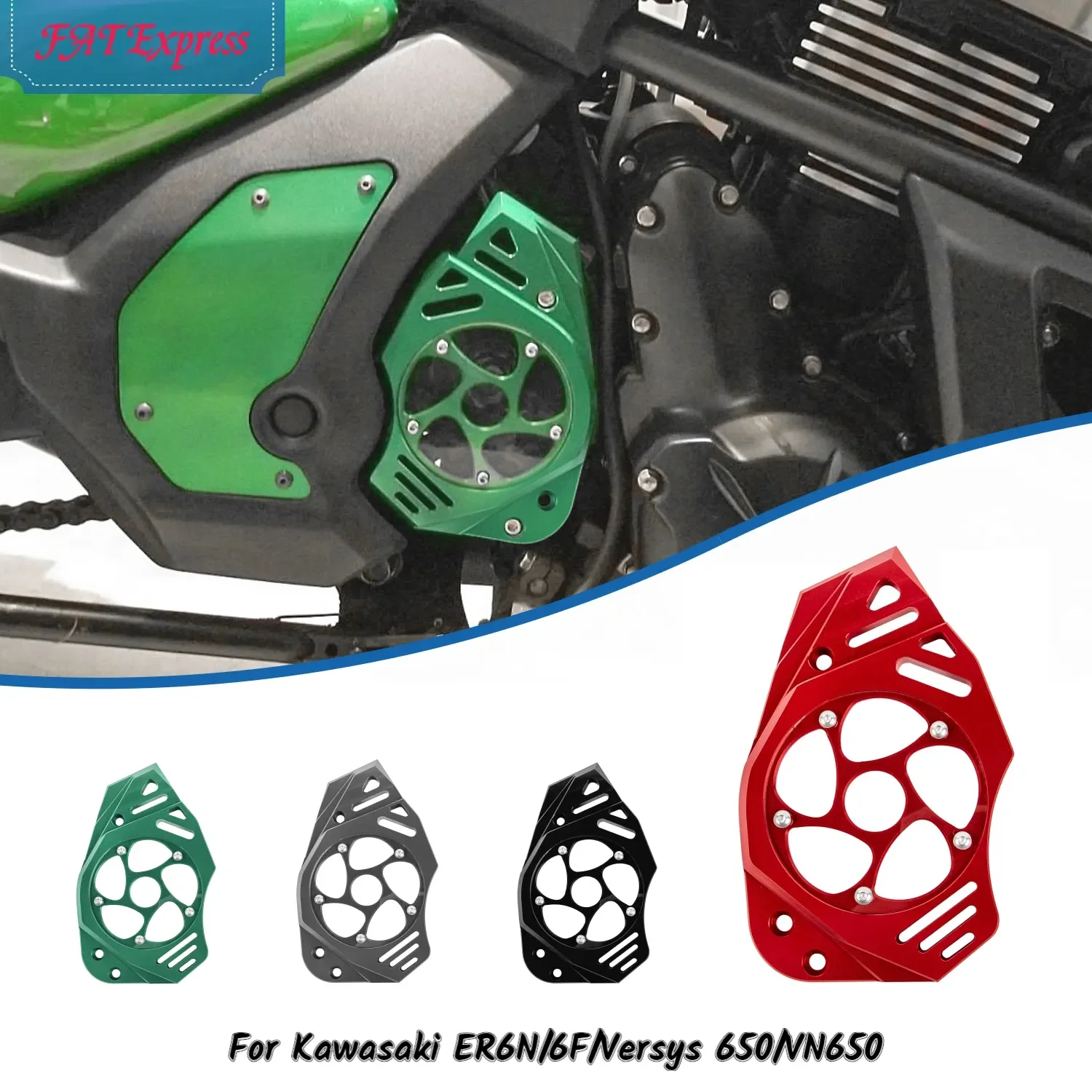 Versys650 Motorcycle Accessories Aluminum Front Sprocket Chain Guard Cover For Kawasaki ER6N 6F VN650 2006-2023 Engine Protector
Versys650 Motorcycle Accessories Aluminum Front Sprocket Chain Guard Cover For Kawasaki ER6N 6F VN650 2006-2023 Engine Protector