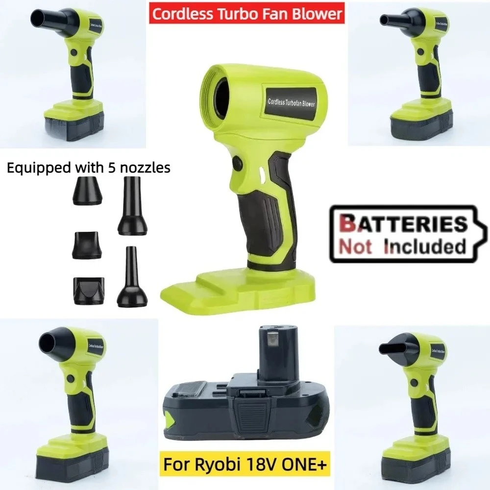 200W Cordless Turbo Fan Blower for Ryobi 18V ONE+ Li-ion Battery Portable Dust and Snow Removal Hair Dryer(NO Battery )
200W Cordless Turbo Fan Blower for Ryobi 18V ONE+ Li-ion Battery Portable Dust and Snow Removal Hair Dryer(NO Battery )