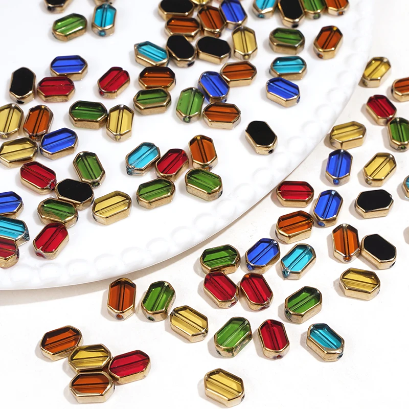 5/10PCS 6X9MM Rectangle Gold Plated Loose Spacer Glass Bead For Jewelry Making DIY Bracelet Necklaces Jewelry Accessories
5/10PCS 6X9MM Rectangle Gold Plated Loose Spacer Glass Bead For Jewelry Making DIY Bracelet Necklaces Jewelry Accessories