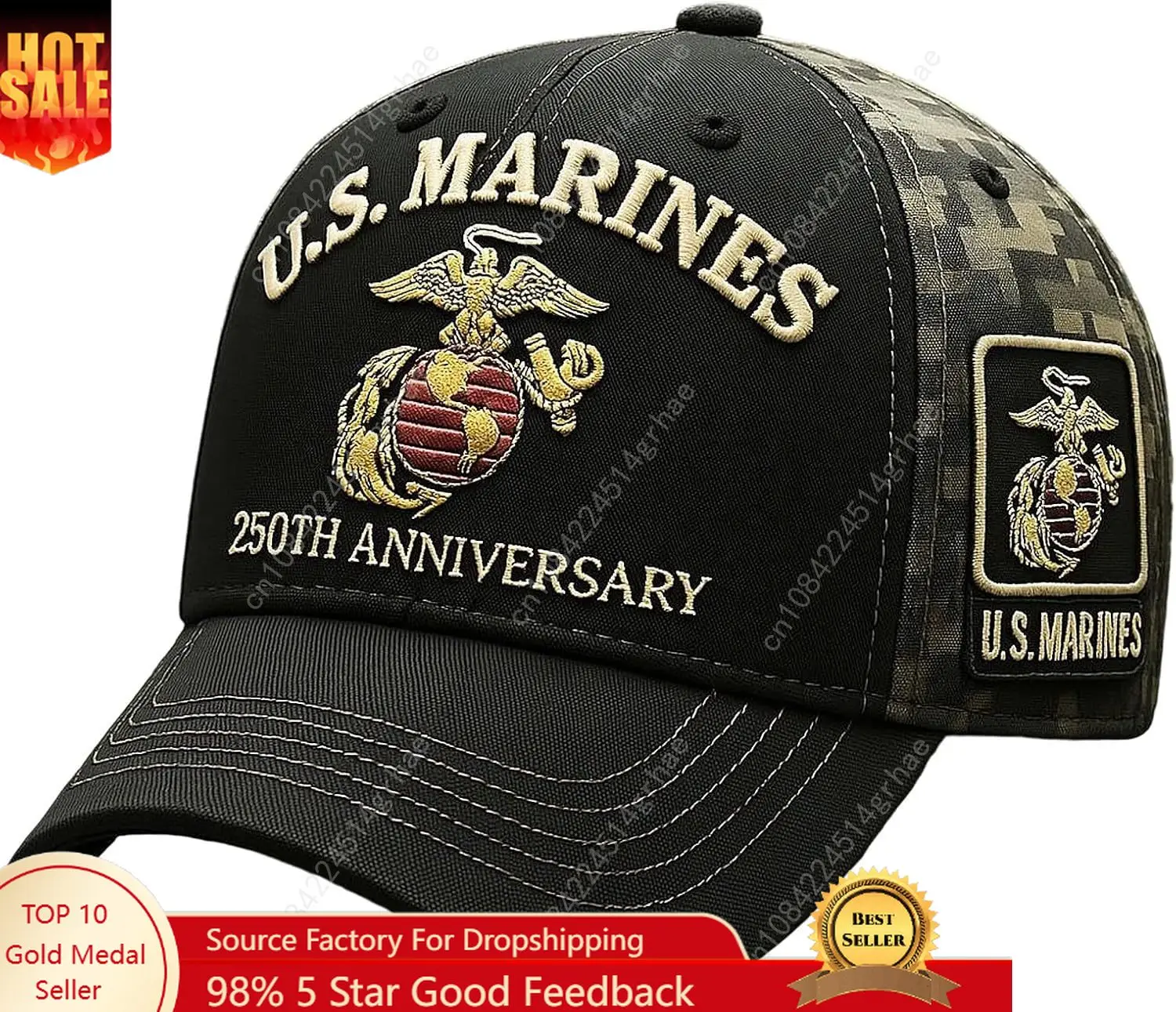 Marine Corps 250th Anniversary Baseball Cap for Men,250th Anniversary Tribute Hat Adjustable Marine Veteran Hat Gifts
Marine Corps 250th Anniversary Baseball Cap for Men,250th Anniversary Tribute Hat Adjustable Marine Veteran Hat Gifts