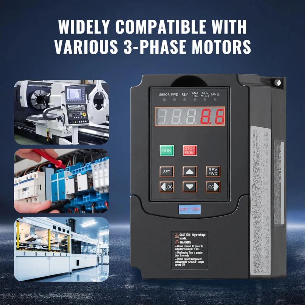 1pc 2HP 1.5KW VFD Variable Frequency Drive 220V 1 Or 3 Phase Convert 0-400Hz For Drilling Machine CNC Machine Tools
1pc 2HP 1.5KW VFD Variable Frequency Drive 220V 1 Or 3 Phase Convert 0-400Hz For Drilling Machine CNC Machine Tools