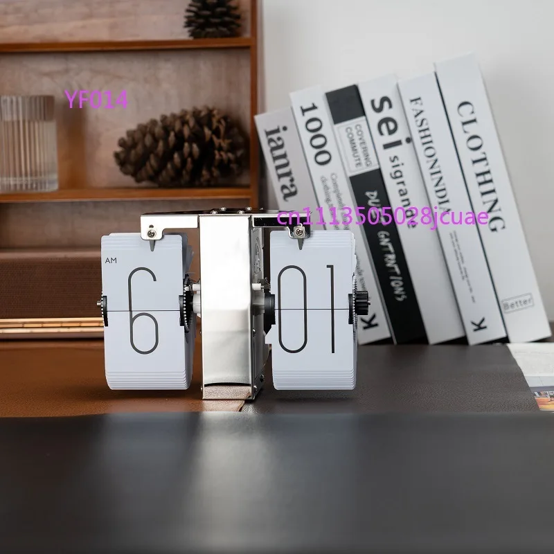 European Automatic Flip Page Clock Small Single Wall Clock Simple Desktop Ornament Mechanical Wall Mounted Clock for Living Room
European Automatic Flip Page Clock Small Single Wall Clock Simple Desktop Ornament Mechanical Wall Mounted Clock for Living Room
