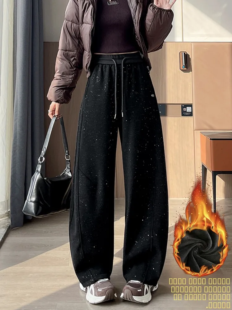 Ladies Fce Lined Wide Leg Pants High Waist Dstring Casual Trousers Loose Warm Bla Winter 2025 New Sle Comfortable
Ladies Fce Lined Wide Leg Pants High Waist Dstring Casual Trousers Loose Warm Bla Winter 2025 New Sle Comfortable