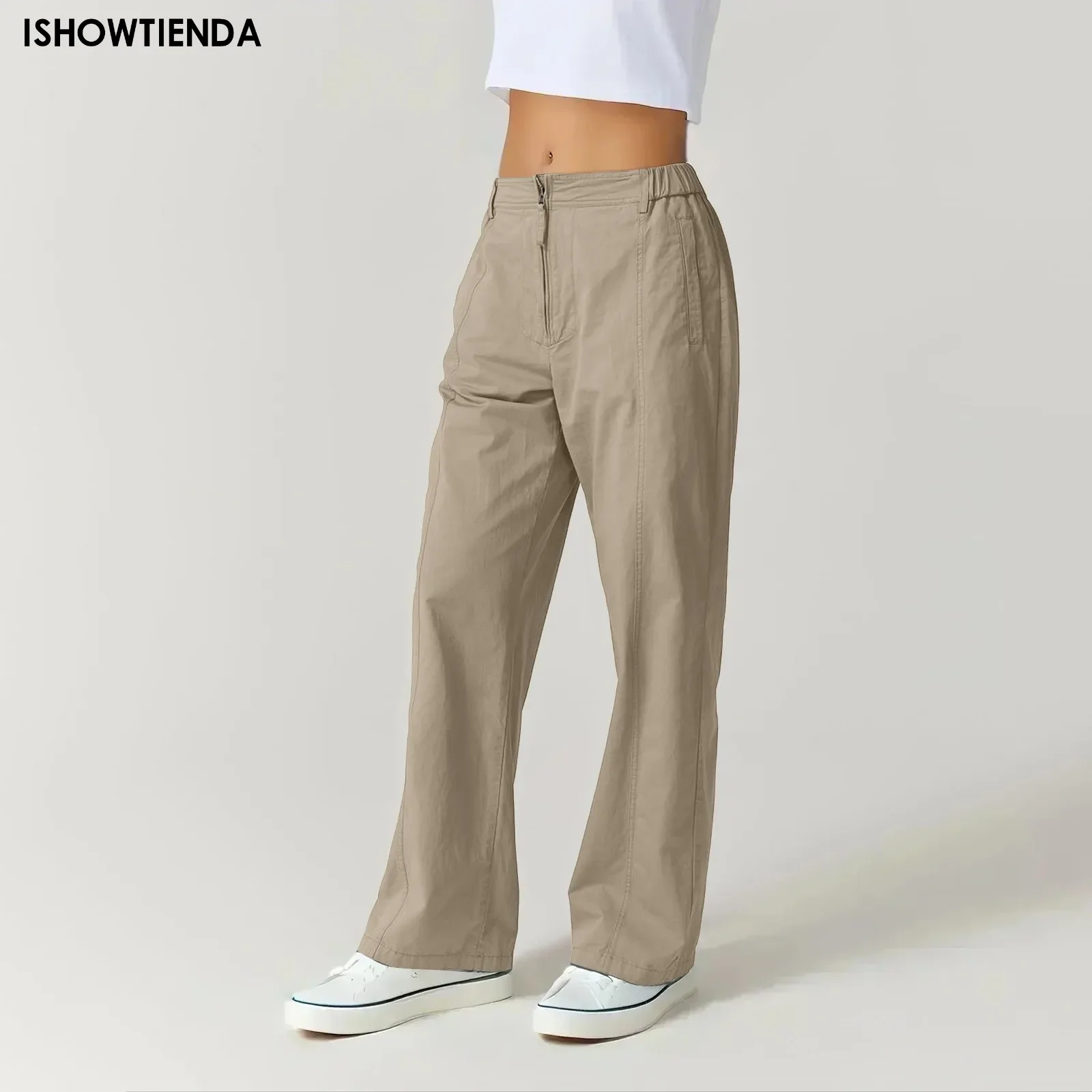 Vintage Elegant Wide Leg Pants Women's Summer Trousers Solid Button Front Zip Wide Leg Summer Straight Trousers Streetwear
Vintage Elegant Wide Leg Pants Women's Summer Trousers Solid Button Front Zip Wide Leg Summer Straight Trousers Streetwear