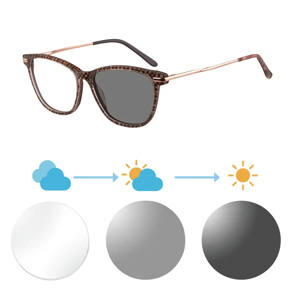 Women Reading Glasses Multifocal see near and far Myopia Glasses Acetate Frame For Women photochromic resin lenses
Women Reading Glasses Multifocal see near and far Myopia Glasses Acetate Frame For Women photochromic resin lenses