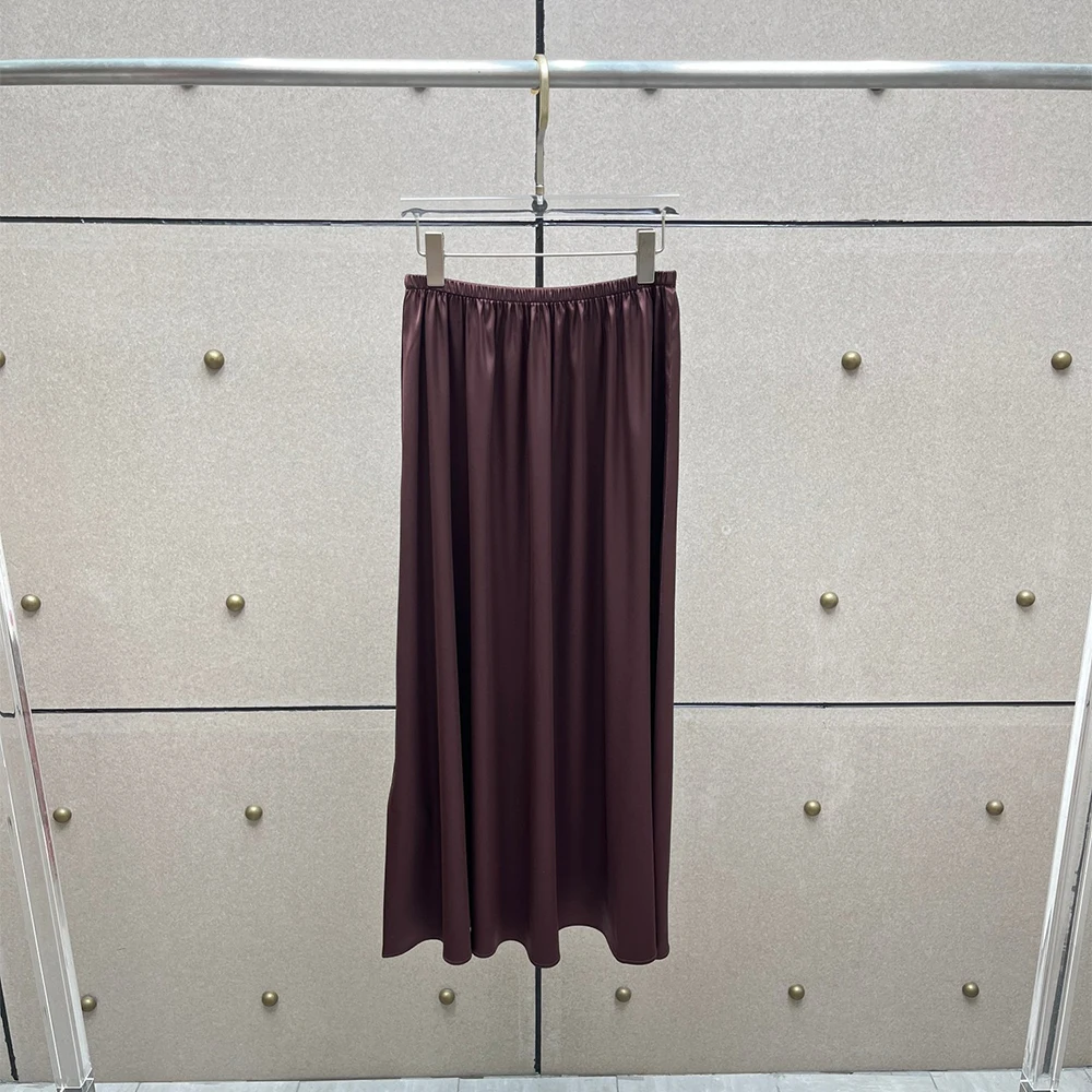 Elegant Burgundy Satin Wide Leg Pants for Women High Elastic Waist Flowy Palazzo Trousers Casual Office Party Long Pants
Elegant Burgundy Satin Wide Leg Pants for Women High Elastic Waist Flowy Palazzo Trousers Casual Office Party Long Pants