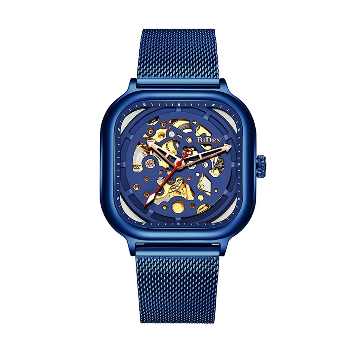 Роскошные мужские механические часы BIDEN, высококачественные повседневные мужские часы со скелетом, водонепроницаемые часы из нержавеющей стали
Роскошные мужские механические часы BIDEN, высококачественные повседневные мужские часы со скелетом, водонепроницаемые часы из нержавеющей стали