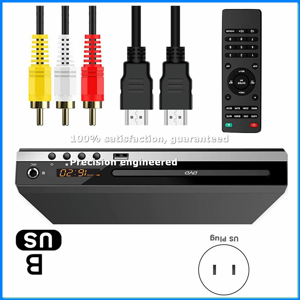 Home DVD Player 1080P DVD Video Player EVD Student CD Player VCD Eye Protection DVD Player Box-US Plug-ELEC
Home DVD Player 1080P DVD Video Player EVD Student CD Player VCD Eye Protection DVD Player Box-US Plug-ELEC