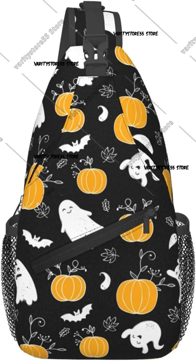 Рюкзак на слинге ужасов на Хэллоуин, милый призрак, тыква, рюкзак через плечо, регулируемая сумка на ремне для мужчин и женщин
Рюкзак на слинге ужасов на Хэллоуин, милый призрак, тыква, рюкзак через плечо, регулируемая сумка на ремне для мужчин и женщин