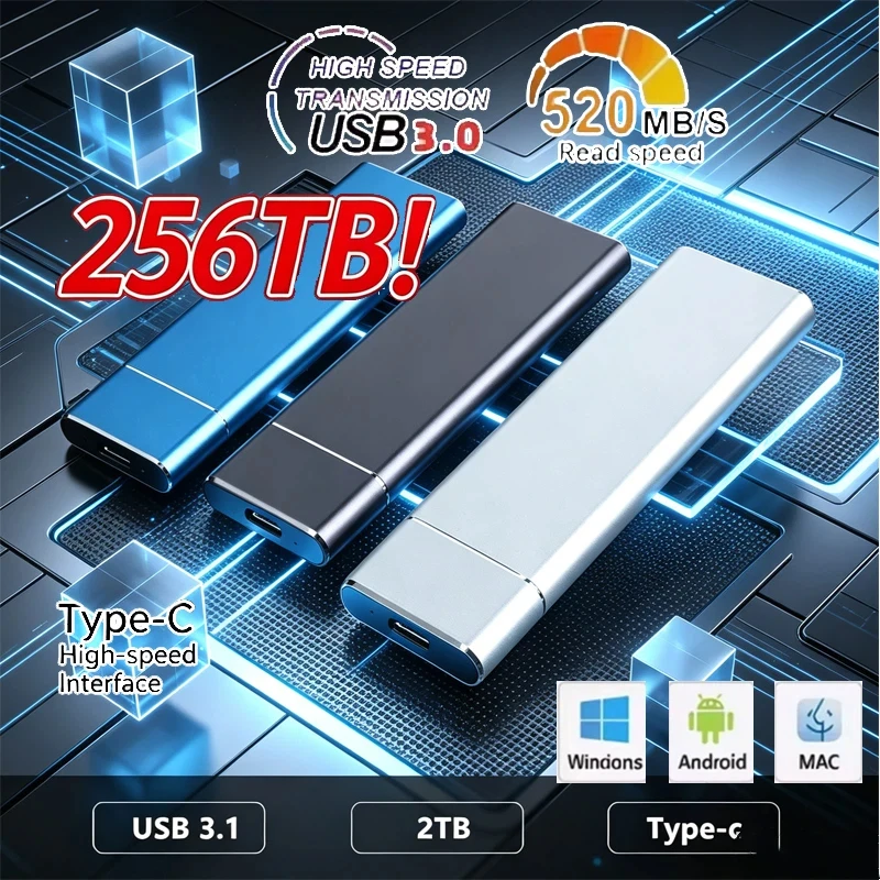 New High-speed Original Mass Storage SSD USB3.0 External Hard Drive for SSD Computer Laptop Mini Portable USB
New High-speed Original Mass Storage SSD USB3.0 External Hard Drive for SSD Computer Laptop Mini Portable USB
