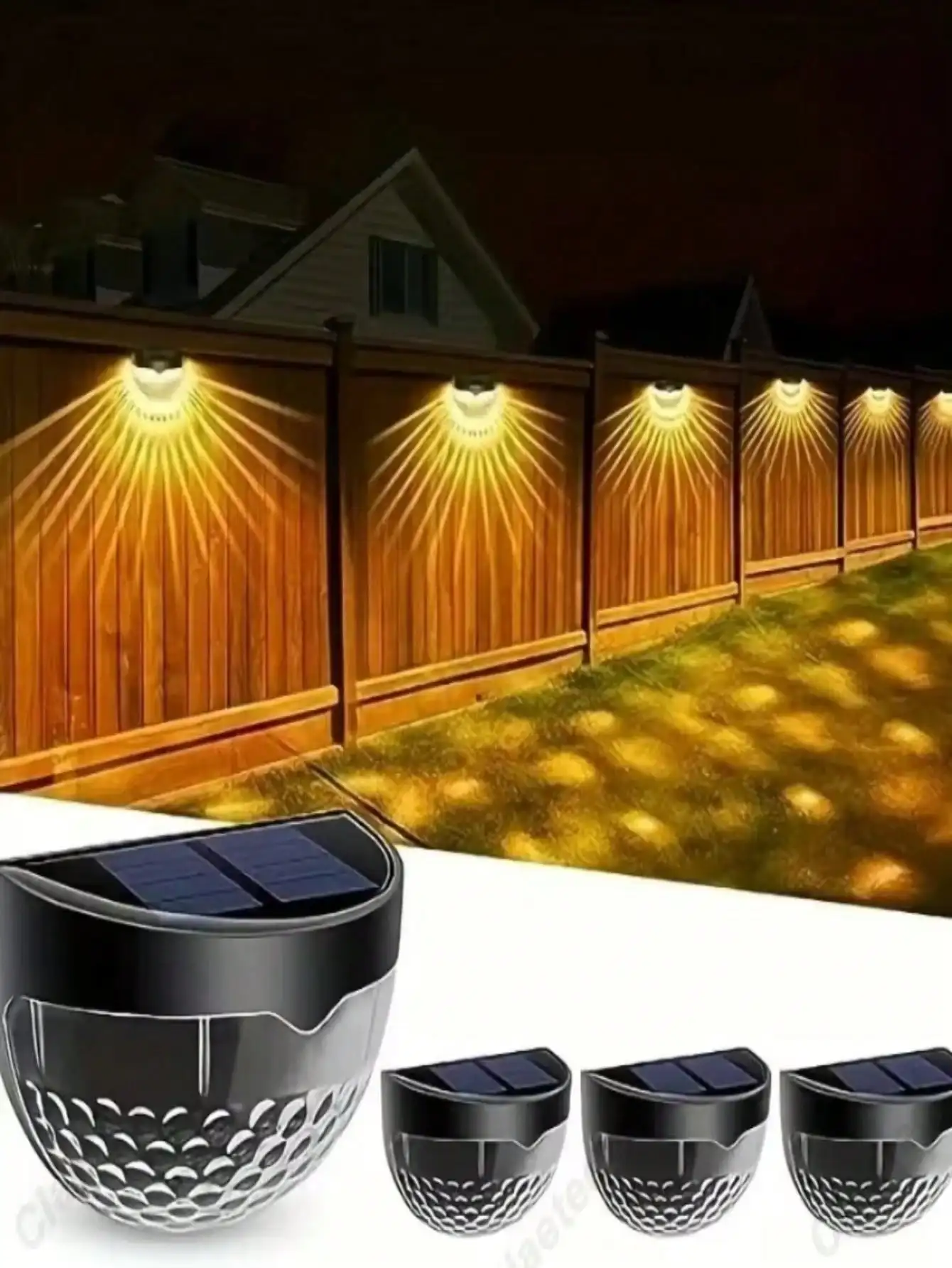 8pcs Solar Fence Lights, LED Solar Patio Lights, Solar Pool Lights, Outdoor Solar Lights, Waterproof Wall-Mounted Outdoor Fence Lights Ideal For Garden Decor, Home Decor, Patio Decor, Courtyard Decor, Garage Decor, Camping Decor, Pathway Decor, Staircase
8pcs Solar Fence Lights, LED Solar Patio Lights, Solar Pool Lights, Outdoor Solar Lights, Waterproof Wall-Mounted Outdoor Fence Lights Ideal For Garden Decor, Home Decor, Patio Decor, Courtyard Decor, Garage Decor, Camping Decor, Pathway Decor, Staircase