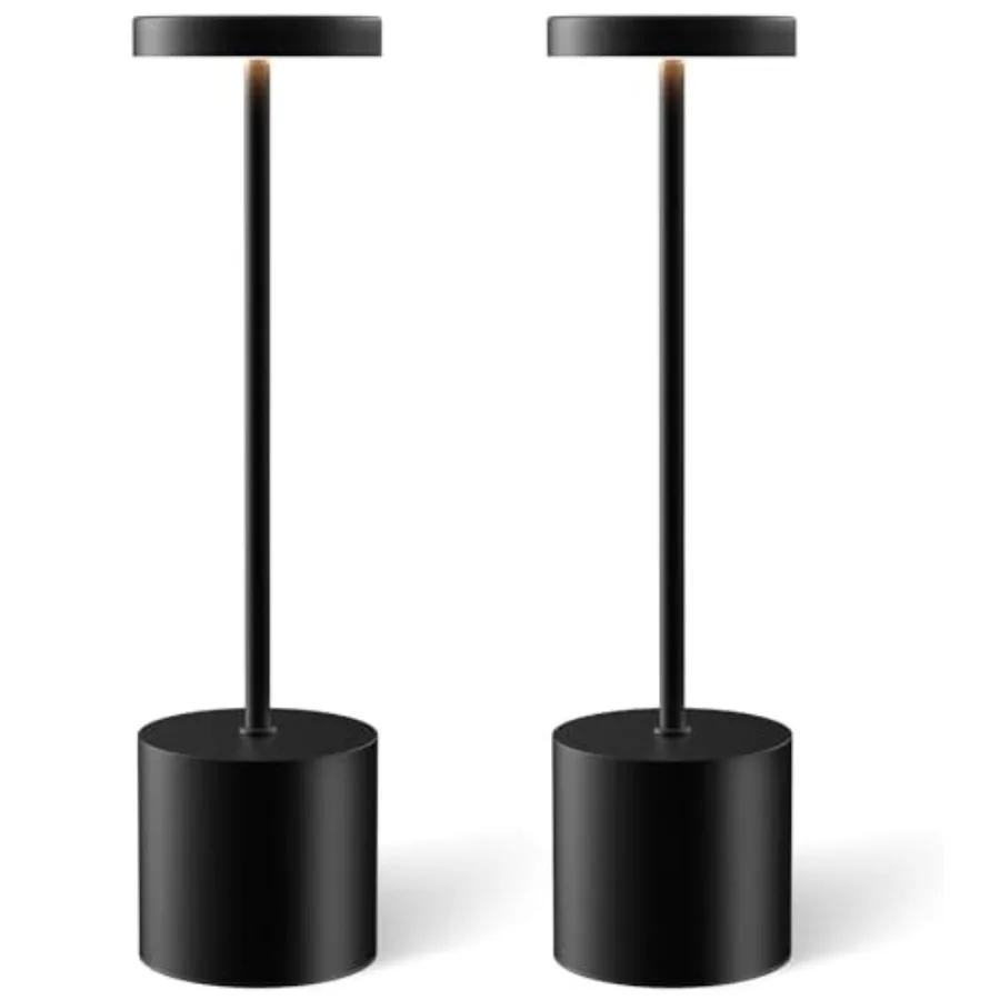 Cordl Table Lamp Set of 2, Rechargeable 5000mAh Battery Operated Outdoor Table Lamps, Portable LED Desk Lamp, 3 Color Dimmable
Cordl Table Lamp Set of 2, Rechargeable 5000mAh Battery Operated Outdoor Table Lamps, Portable LED Desk Lamp, 3 Color Dimmable