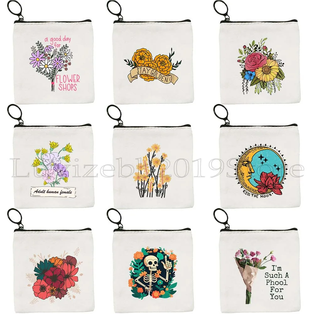 SUNFLOWER ROSE Flower Bouquet Happy Skeleton Reading Cute Flowers Gift Canvas Coin Purse Key Case Small Bag Wallet Zipper Pouch
SUNFLOWER ROSE Flower Bouquet Happy Skeleton Reading Cute Flowers Gift Canvas Coin Purse Key Case Small Bag Wallet Zipper Pouch