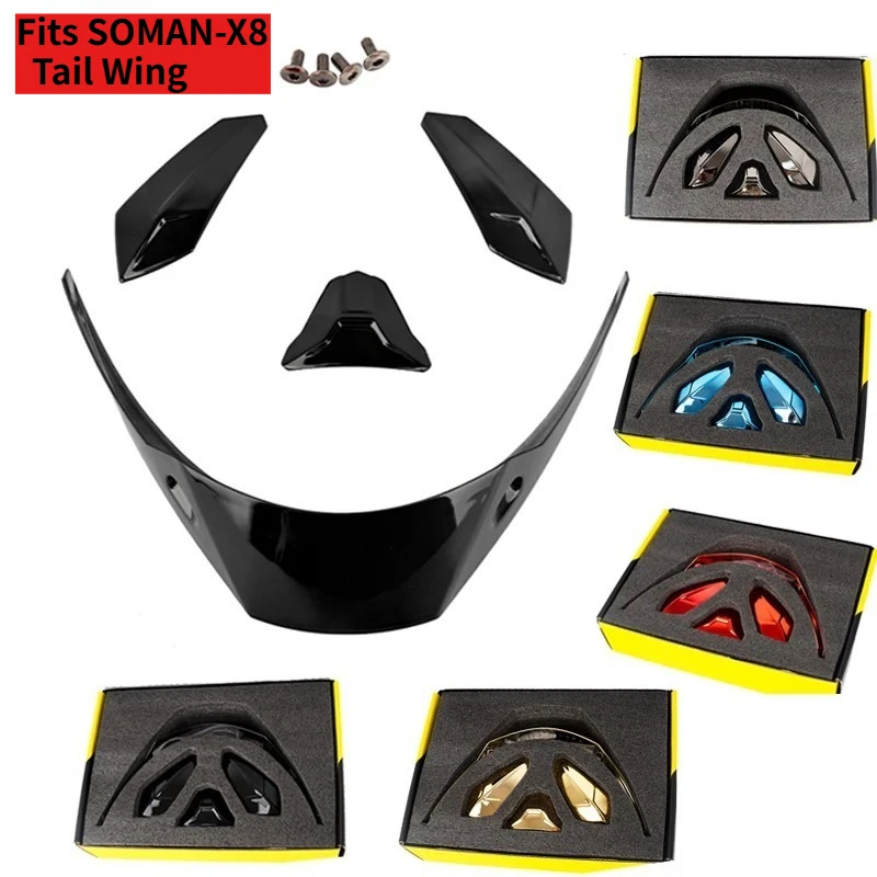Fits SOMAN-X8 Motorcycle Helmet Rear Spoiler Electroplated Windshield Tail Wing Helmet Decor Replacement Accessories
Fits SOMAN-X8 Motorcycle Helmet Rear Spoiler Electroplated Windshield Tail Wing Helmet Decor Replacement Accessories