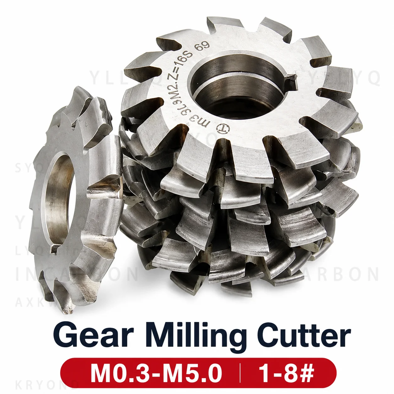 Spur Gear Milling Cutter Set M0.3-M5 PA20° HSS Disc Gear Cutter 8pcs NO.1-NO.8 for CNC Gear Cutting Machining Tool
Spur Gear Milling Cutter Set M0.3-M5 PA20° HSS Disc Gear Cutter 8pcs NO.1-NO.8 for CNC Gear Cutting Machining Tool