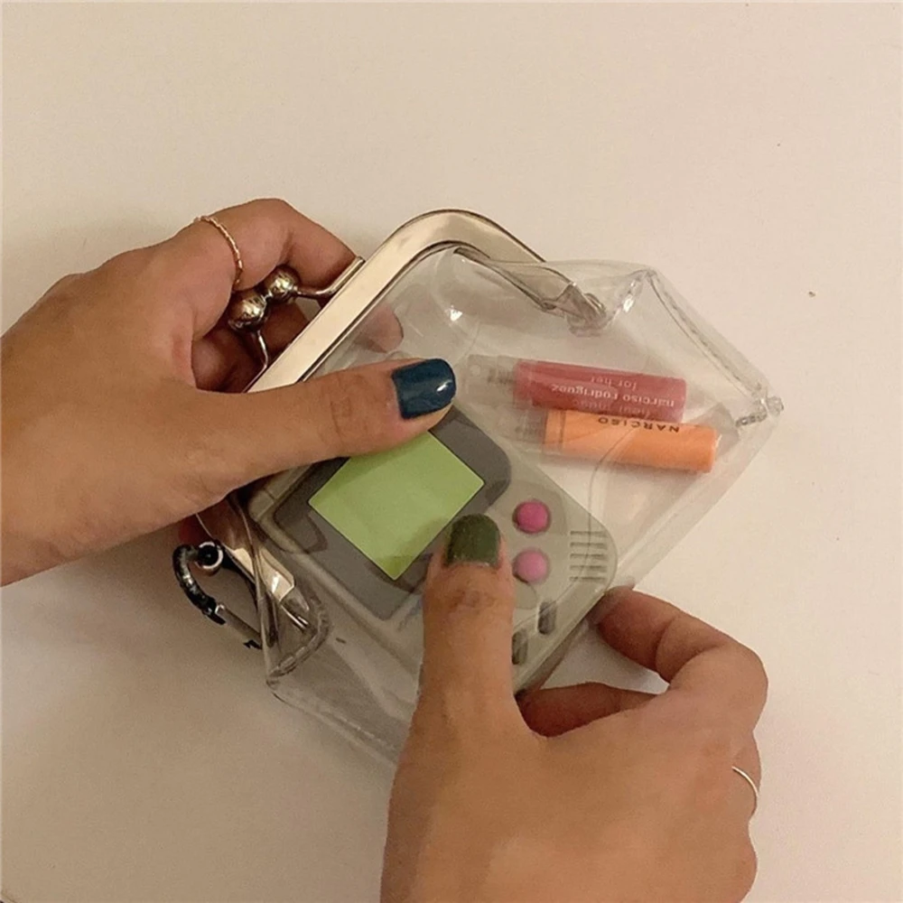 Y2k Transparent Coin Purse Lipstick Credit ID Card Iron Mouth Clip Bank Card Bus Card Holder Change Pouch Purse Small Wallet
Y2k Transparent Coin Purse Lipstick Credit ID Card Iron Mouth Clip Bank Card Bus Card Holder Change Pouch Purse Small Wallet