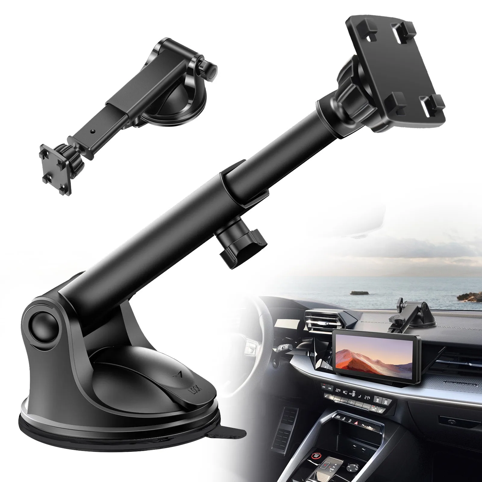 CarPlay Screen Suction Cup Mount Dashboard/Windshield Holder for7-11"Car Monitor
CarPlay Screen Suction Cup Mount Dashboard/Windshield Holder for7-11"Car Monitor
