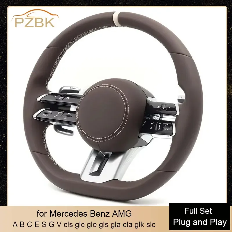 Brown Car Steering Wheel Full Set for Mercedes Benz AMG C280 W204 W205 W212 W222 C63 C43 W221 GLE 400d Cls Glc Gle Gls Gla Cla
Brown Car Steering Wheel Full Set for Mercedes Benz AMG C280 W204 W205 W212 W222 C63 C43 W221 GLE 400d Cls Glc Gle Gls Gla Cla