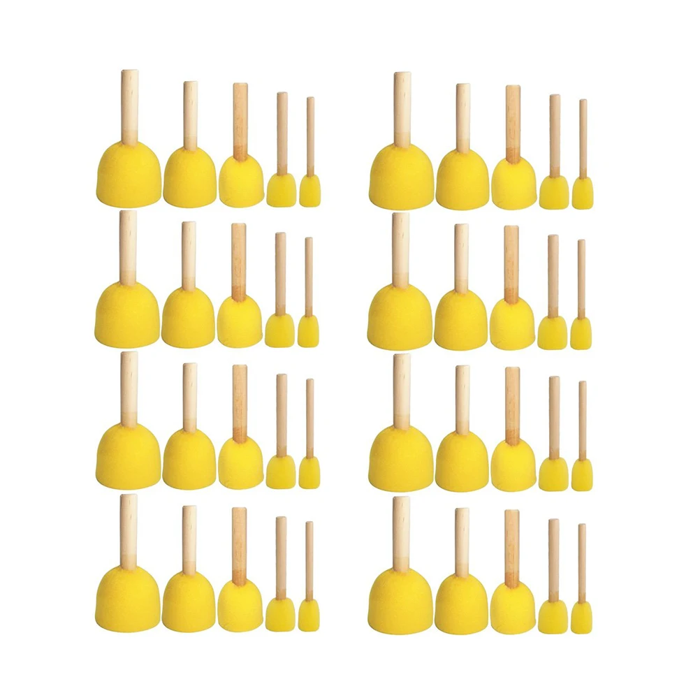 40 Pcs Kids Sponge Painting Brushes Bamboo Handles Safe Graffiti Tools Round Dots Art Supplies Children Crafts Projects
40 Pcs Kids Sponge Painting Brushes Bamboo Handles Safe Graffiti Tools Round Dots Art Supplies Children Crafts Projects