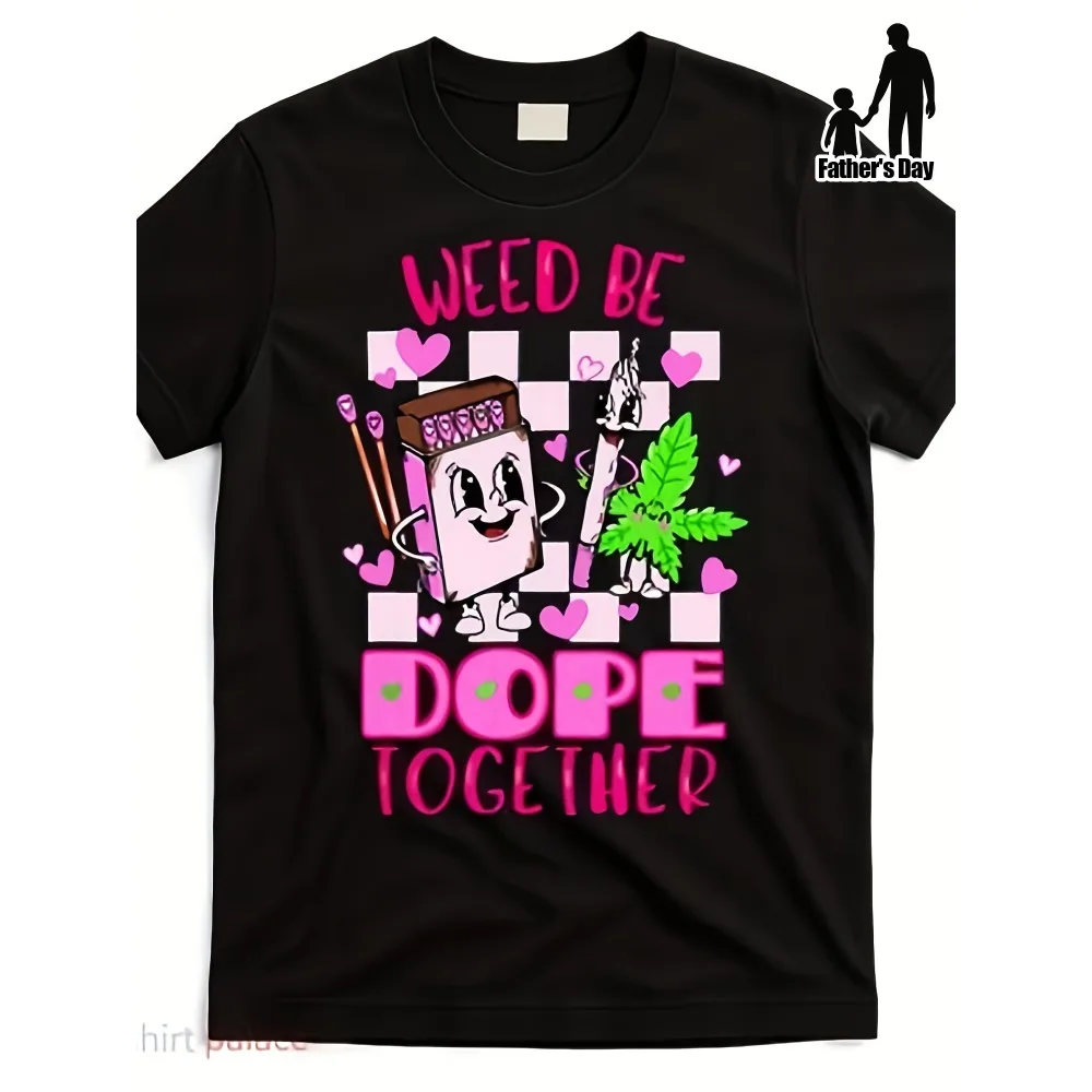 Men'S & Women'S T Shirt Weed Be Dope Together Graphic with Leaf & Hearts Retro Crew Neck Tee Lightweight Breathable Summer Shirt for 4 20 Events Casual Wear & Everydsame Style for Men And Women 2025 Summer Short-Sleeved Printed T
Men'S & Women'S T Shirt Weed Be Dope Together Graphic with Leaf & Hearts Retro Crew Neck Tee Lightweight Breathable Summer Shirt for 4 20 Events Casual Wear & Everydsame Style for Men And Women 2025 Summer Short-Sleeved Printed T