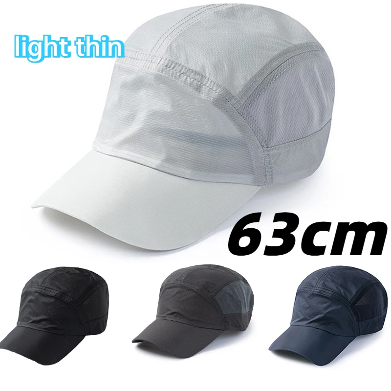 Big Size63cm Light Thin Baseball Caps Men Summer Large Head Quick Dry Soft Top Running Snapback Cap Women Sun Protection Sun Hat
Big Size63cm Light Thin Baseball Caps Men Summer Large Head Quick Dry Soft Top Running Snapback Cap Women Sun Protection Sun Hat