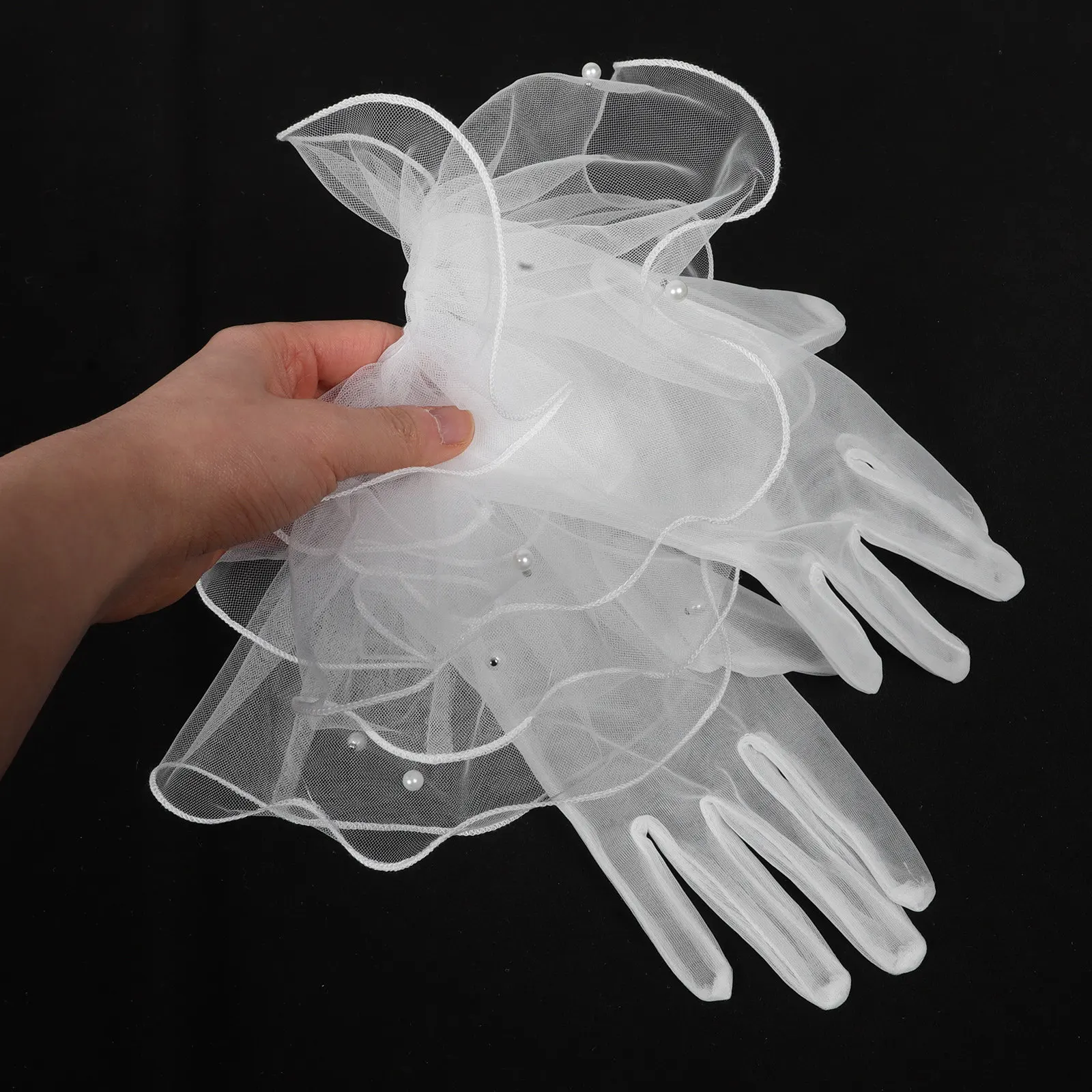 1Pair White Tulle Wedding Gloves Bridal Lace Gloves for Bride Ceremony Photoshoot Tea Party Prom Formal Event Meticulous Crafted
1Pair White Tulle Wedding Gloves Bridal Lace Gloves for Bride Ceremony Photoshoot Tea Party Prom Formal Event Meticulous Crafted