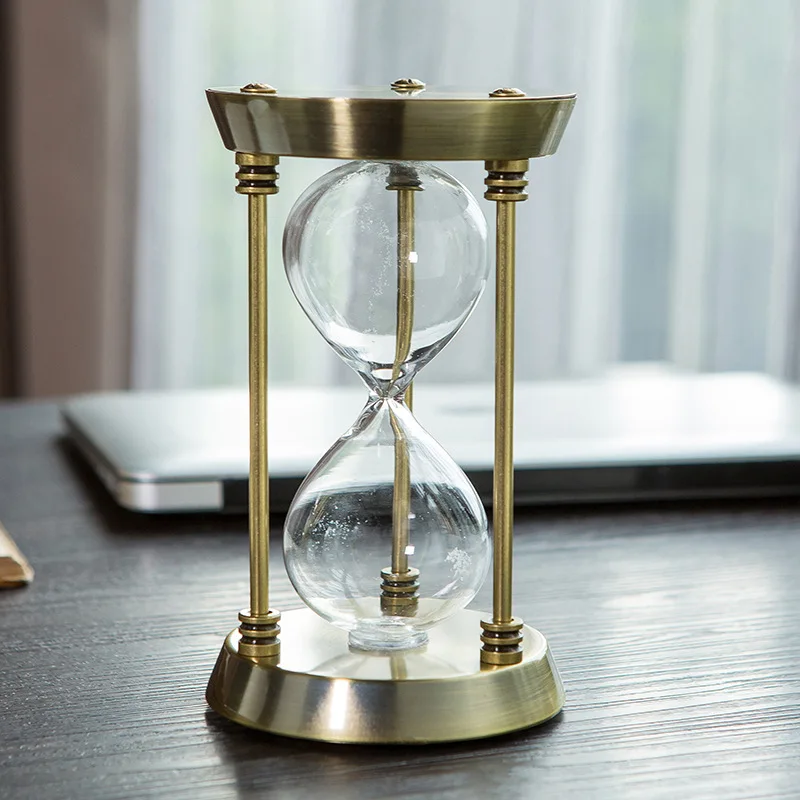 WW metal self-loading sand hourglass, home decoration glass ornament hourglass timer commemorative handicraft gift
WW metal self-loading sand hourglass, home decoration glass ornament hourglass timer commemorative handicraft gift