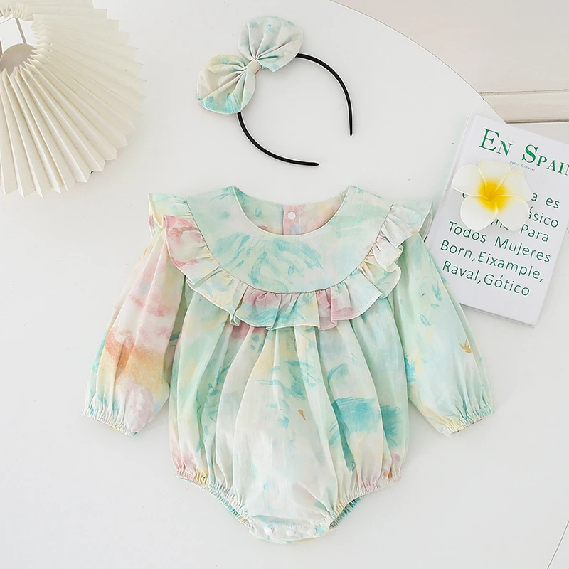 2023 New Autumn Toddler Baby Girl Romper+Hair Hoop Long Sleeved Cotton Printing Infant Baby Girls Jumpsuit Baby Girl Clothing
2023 New Autumn Toddler Baby Girl Romper+Hair Hoop Long Sleeved Cotton Printing Infant Baby Girls Jumpsuit Baby Girl Clothing