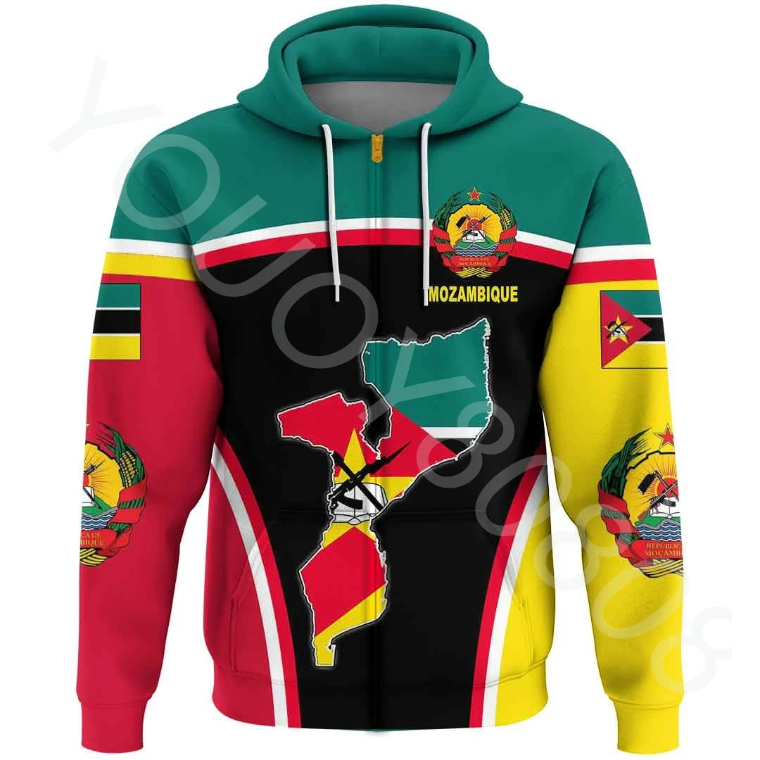 New casual sports street style sweater 3D printing African region men's clothing Mozambique event flag hoodie
New casual sports street style sweater 3D printing African region men's clothing Mozambique event flag hoodie