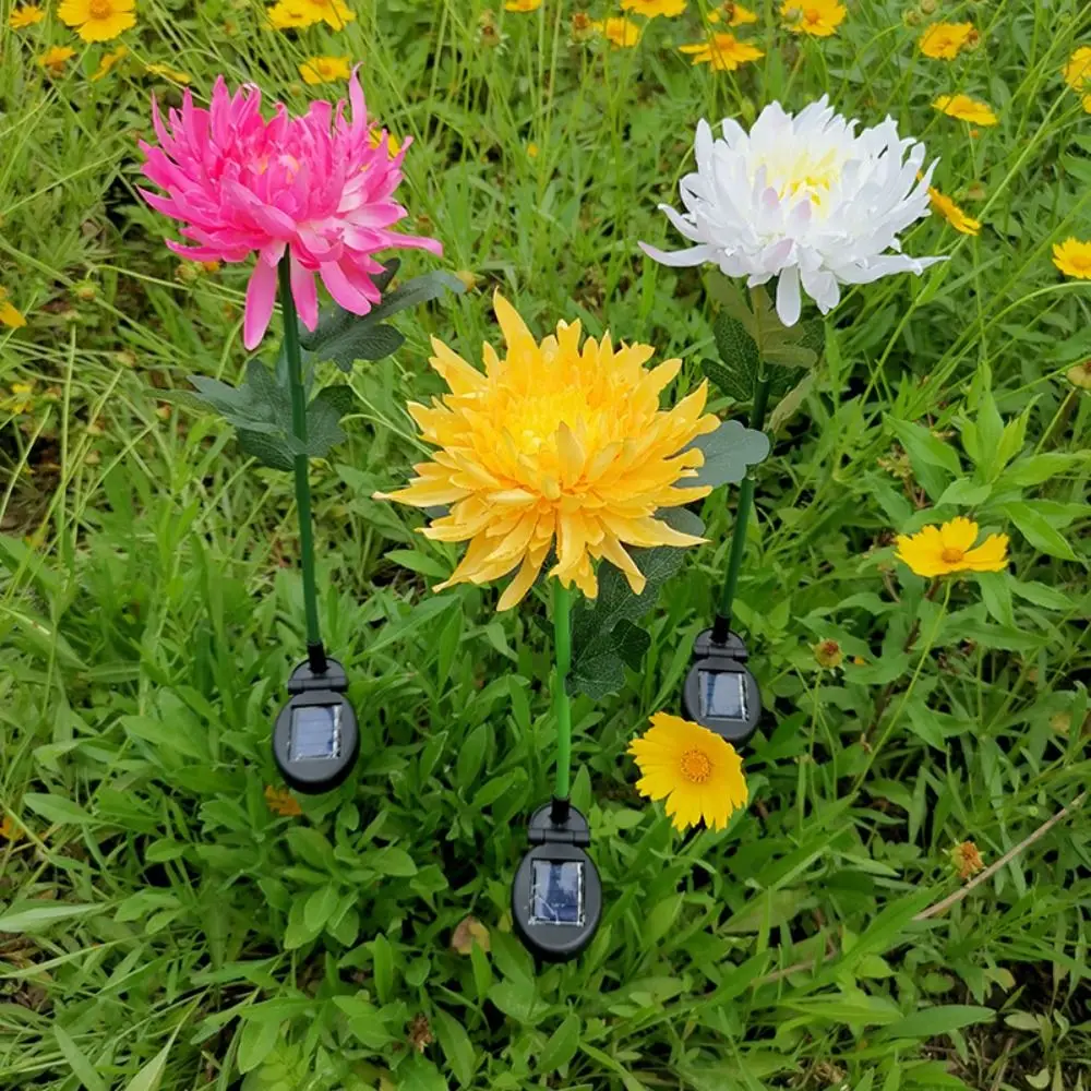 Plug-in Chrysanthemum LED Solar Light Waterproof Simulation Flower Outdoor Solar Garden Light Fairy Swaying Solar Flower Lamp
Plug-in Chrysanthemum LED Solar Light Waterproof Simulation Flower Outdoor Solar Garden Light Fairy Swaying Solar Flower Lamp